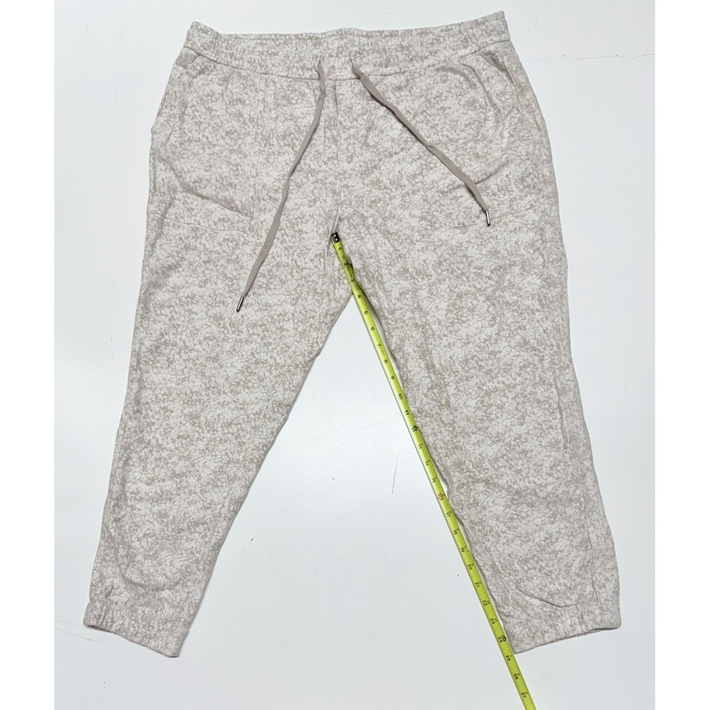 Athleta Pebbles Texture Abalon‎ Tan White Farallon Joggers Womens XL